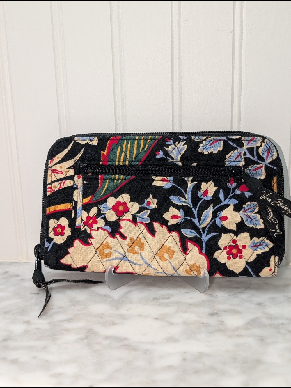 Vera Bradley Quilted Zip-Around Wallet in Multicolored Floral Print